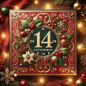 adventskalenderzahl_14 14. Fenster im Adventskalender