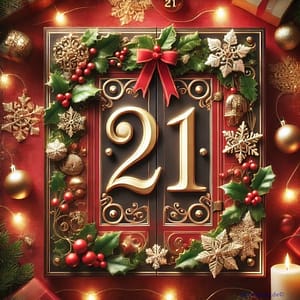 adventskalenderzahl_21 21. Fenster im Adventskalender