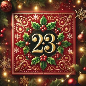 adventskalenderzahl_23 23. Fenster im Adventskalender